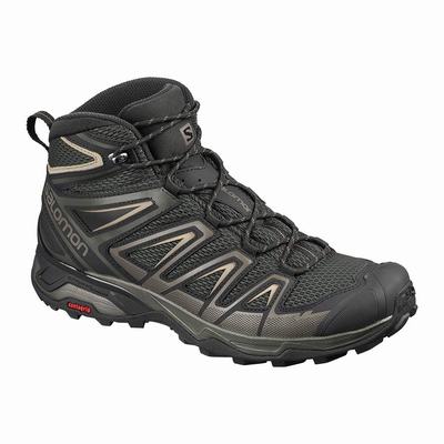 Pánské Trekové Boty Salomon X ULTRA MID 3 AERO Olivy Zelené/Černé SA20897-634